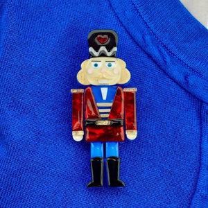 Erstwilder Tiny Tin Soldier Brooch BH6702-1030