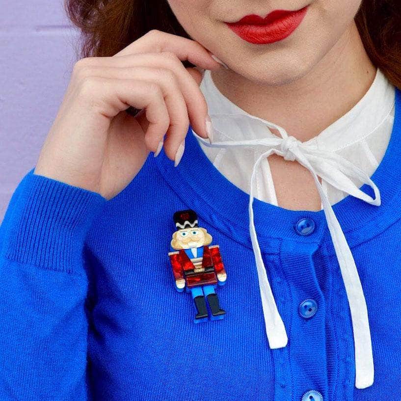 Erstwilder Tiny Tin Soldier Brooch BH6702-1030