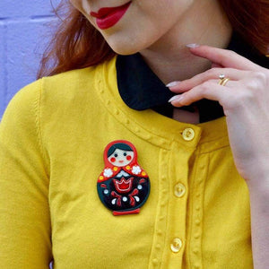 Erstwilder Matryoshka Memories Toy Brooch BH6711-1070