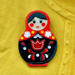 Erstwilder Matryoshka Memories Toy Brooch BH6711-1070