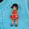 Erstwilder Bendy Wendy Doll Brooch BH6707-1092