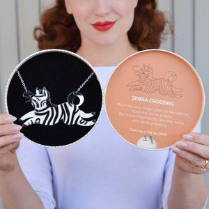 Erstwilder Zebra Crossing Necklace N6732-7080