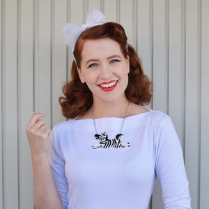 Erstwilder Zebra Crossing Necklace N6732-7080