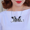 Zebra Crossing Necklace
