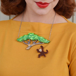 Erstwilder Acacia Escape Necklace and Mini Brooch Set N6731-9040