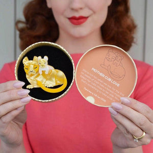 Erstwilder Mother Cub Love Lion Brooch BH6726-6000