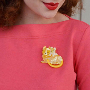 Erstwilder Mother Cub Love Lion Brooch BH6726-6000