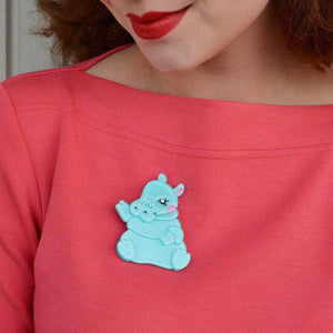 Erstwilder Kubu the Cutie Hippo Brooch BH6729-3200