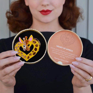 Erstwilder Heart of Africa Giraffes Brooch BH6722-6090