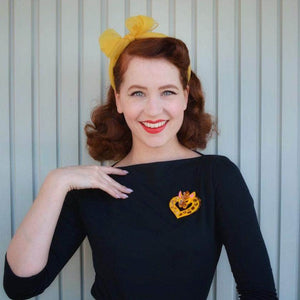 Erstwilder Heart of Africa Giraffes Brooch BH6722-6090