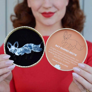 Erstwilder Bat-Eared Bestie Fox Brooch BH6718-7100