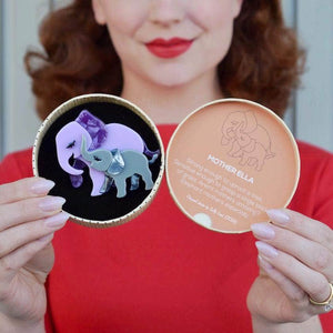 Erstwilder Mother Ella Elephants Brooch BH6721-5071