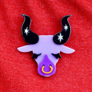 Erstwilder Taurus the Tactile Brooch BH6683-5070