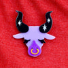 Taurus the Tactile Brooch