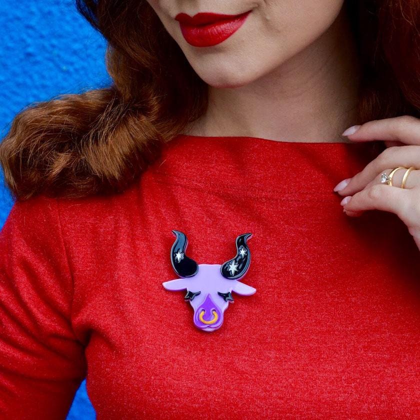 Erstwilder Taurus the Tactile Brooch BH6683-5070