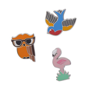 Erstwilder Flamboyant Flamingo Funk Enamel Pin EP0014-2140