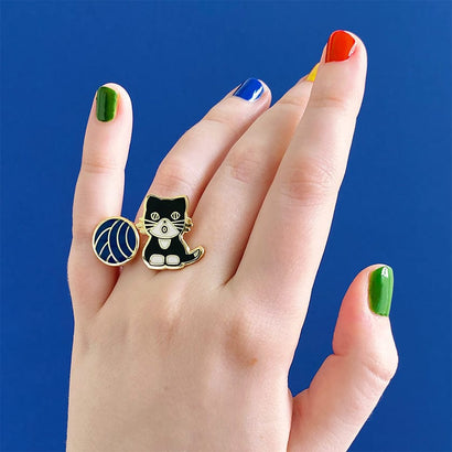 Erstwilder Miffy's Kitten Enamel Ring