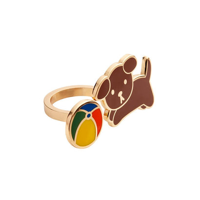 Erstwilder Snuffy Enamel Ring RGAT101 - L