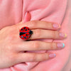 Erstwilder Lou-Lou Ladybug Statement Ring