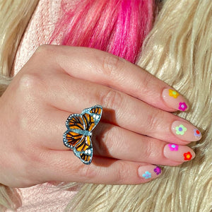 Erstwilder Prince of Orange Statement Ring