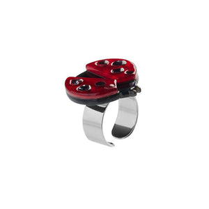 Erstwilder Lou-Lou Ladybug Statement Ring