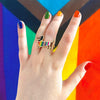 Spiffy the Supportive Dog Enamel Ring  -  Erstwilder  -  Quirky Resin and Enamel Accessories
