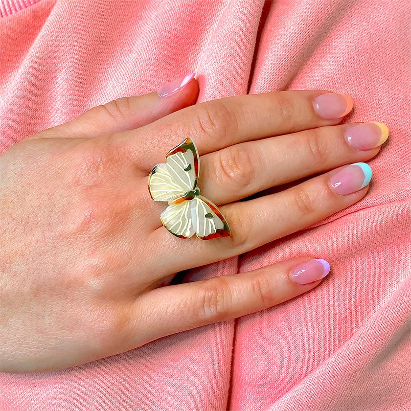 Erstwilder Social Butterfly Statement Ring