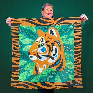 Erstwilder The Tranquil Tiger Square Scarf AK1SQ01