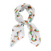 Rainbow Ruff Head Scarf White