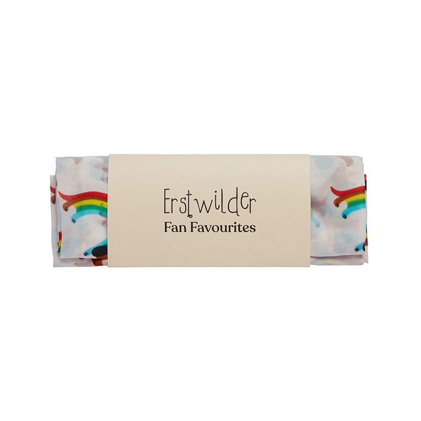 Erstwilder Rainbow Ruff Head Scarf White AH1SH03