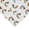 Rainbow Ruff Neck Scarf White