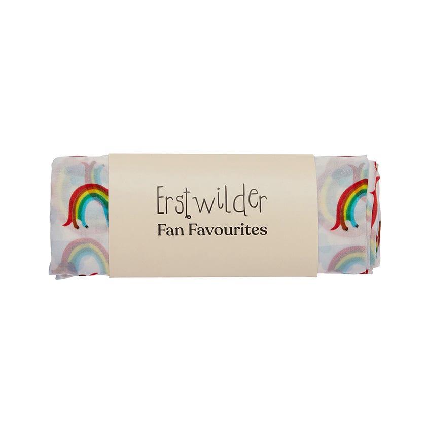 Erstwilder Rainbow Ruff Neck Scarf White AH1SN03