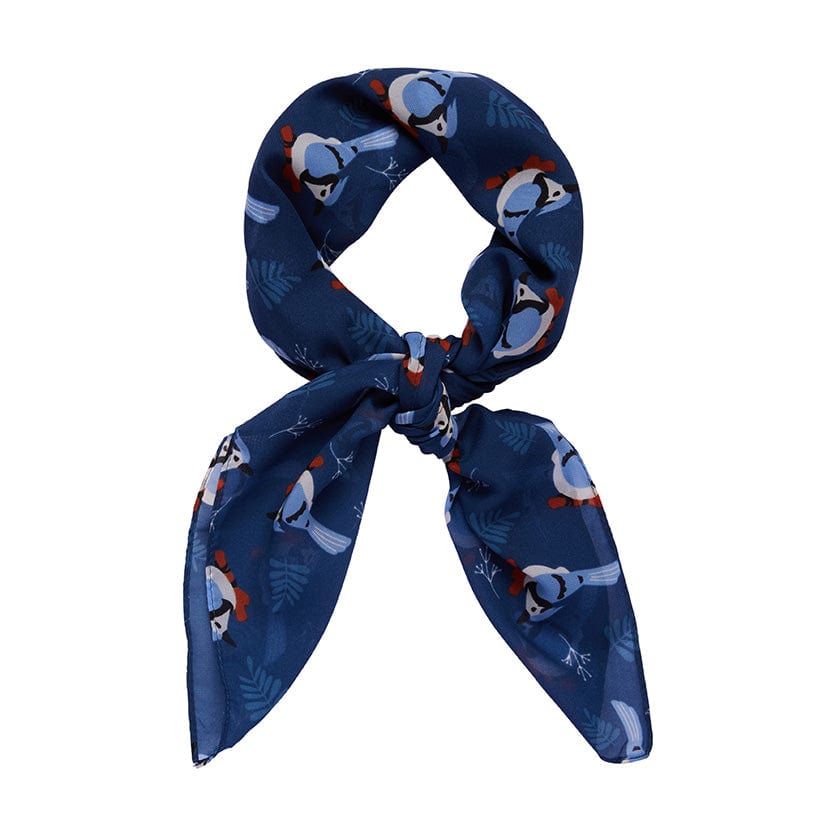 Erstwilder Blue Jay Way Head Scarf Navy AH1SH04