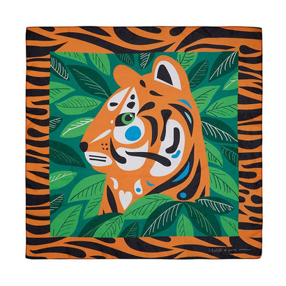 Erstwilder The Tranquil Tiger Square Scarf AK1SQ01