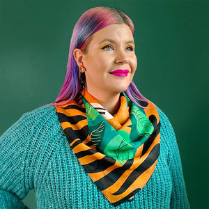 Erstwilder The Tranquil Tiger Square Scarf AK1SQ01