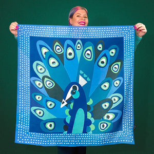Erstwilder The Picturesque Peacock Square Scarf AK1SQ03