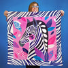 Erstwilder The Zealous Zebra Square Scarf AK1SQ02