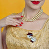 The Slothertons Double Brooch