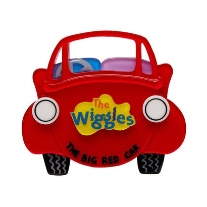 Erstwilder The Big Red Car Brooch BH7415-0100