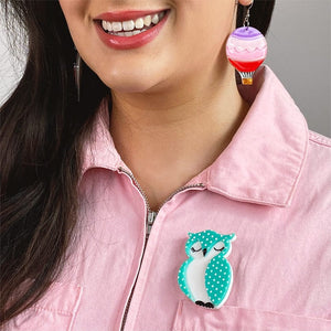 Erstwilder Olive Owl Brooch AH1BH05