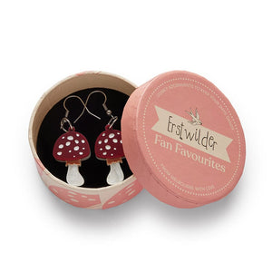 Erstwilder Twinning Toadstools Drop Earrings AH1EG02