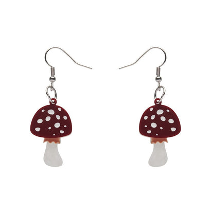 Erstwilder Twinning Toadstools Drop Earrings AH1EG02