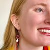 Twinning Toadstools Drop Earrings