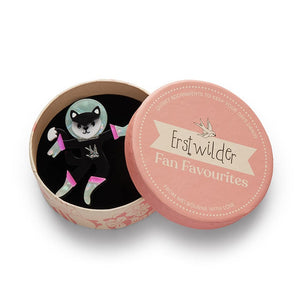 Erstwilder Cosmic Kitty Brooch AH1BH13