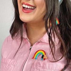 Erstwilder Rainbow Ruff Brooch AH1BH17