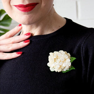 Erstwilder Heartfelt Hydrangea Brooch BH6793-8100