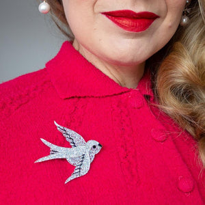 Erstwilder Bluebird of Happiness Brooch BH3380-0172