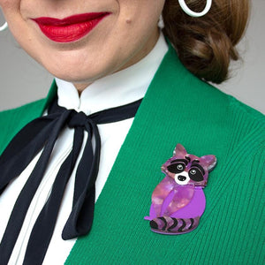Erstwilder Rocket's Riot Raccoon Brooch BH7086-5000