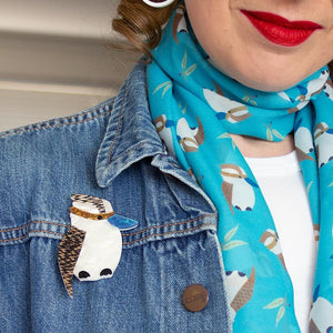 Erstwilder Kallista the Kookaburra Brooch BH5293-8090