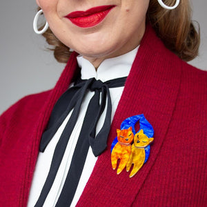 Erstwilder The Lovecats Brooch BH6007-3001